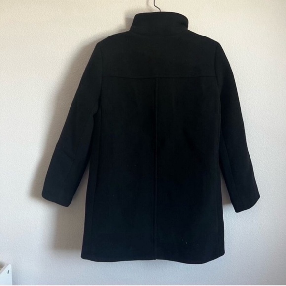 NWT J. Crew Factory Button-neck City Coat Jacket in Black Size: 2P - Picture 11 of 11